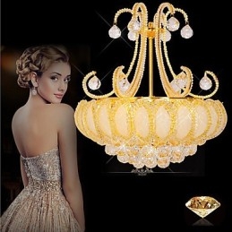 Moderne luksus lysekrone Crystal Pendel Diameter 50CM Indeholder 8 pærer