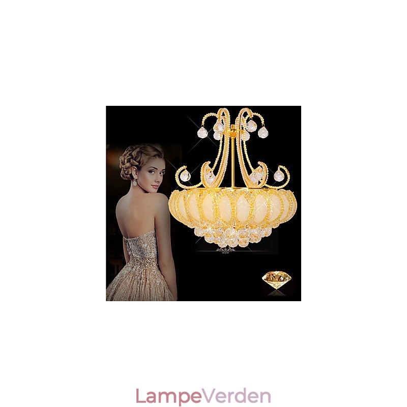 Moderne luksus lysekrone Crystal Pendel Diameter 50CM Indeholder 8 pærer