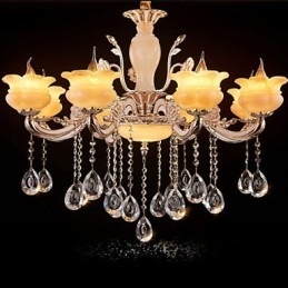 Jade Crystal Pendel lampe