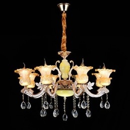 Moderne moderne traditionel klassisk zinklegeringsfunktion til Crystal Mini Style metal pendellampe
