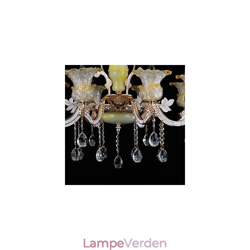 Moderne moderne traditionel klassisk zinklegeringsfunktion til Crystal Mini Style metal pendellampe
