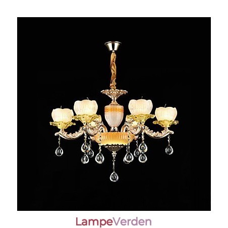 Traditionel klassisk zinklegeringsfunktion til Crystal Mini Style Metal 6 Bulbs lysekrone Traditionel klassisk zinklegeringsfunktion til Crystal Mini Style Metal 6 Bulbs lysekrone