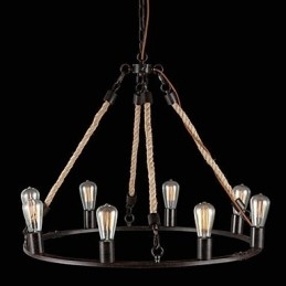 Vintage Mini Style Maleri Metal Lysekrone