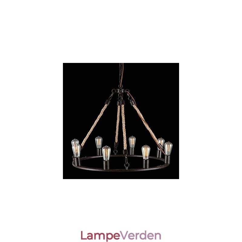 Vintage Mini Style Maleri Metal Lysekrone