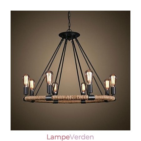 Traditionel klassisk rustik Lodge Vintage Retro Land maleri Metal Pendel Light Traditionel klassisk rustik Lodge Vintage Retro Land maleri Metal Pendel Light
