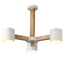 3 lys lysekrone Moderne Moderne Traditionel Klassisk Vintage Country Wood Feature til træ