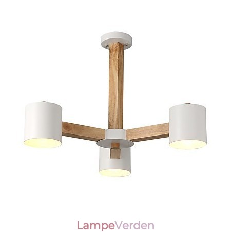 3 lys lysekrone Moderne Moderne Traditionel Klassisk Vintage Country Wood Feature til træ