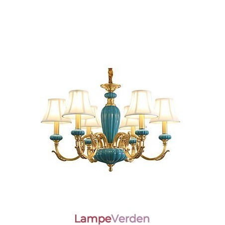 Alle kobber lysekrone Jade dekorative lysekrone Alle kobber lysekrone Jade dekorative lysekrone