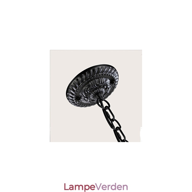 Lysekrone Enkel Krystaljern Stearinlys Dekoration Lamper Belysning