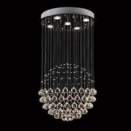 Moderne moderne traditionel klassisk rustik Lodge Vintage Country Island Crystal galvaniseret metal pendel