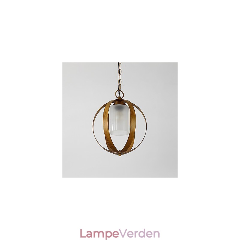 Loft Metal Amerikansk Industriel Stil Maleri Farve med Glas Europæisk Lysekrone Lampe Indendørs Dekorer Pendel Lampe