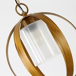 Loft Metal Amerikansk Industriel Stil Maleri Farve med Glas Europæisk Lysekrone Lampe Indendørs Dekorer Pendel Lampe