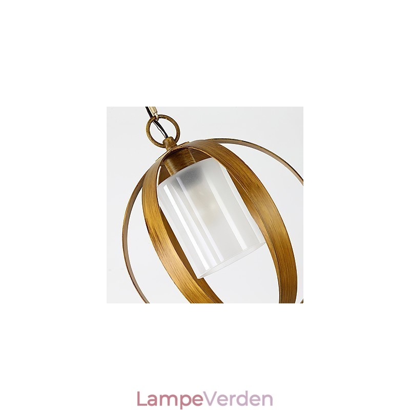 Loft Metal Amerikansk Industriel Stil Maleri Farve med Glas Europæisk Lysekrone Lampe Indendørs Dekorer Pendel Lampe
