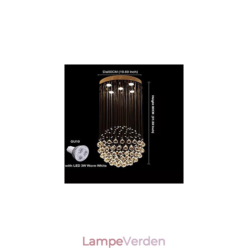 Moderne moderne traditionel klassisk rustik Lodge Vintage Country Island Crystal galvaniseret metal pendel