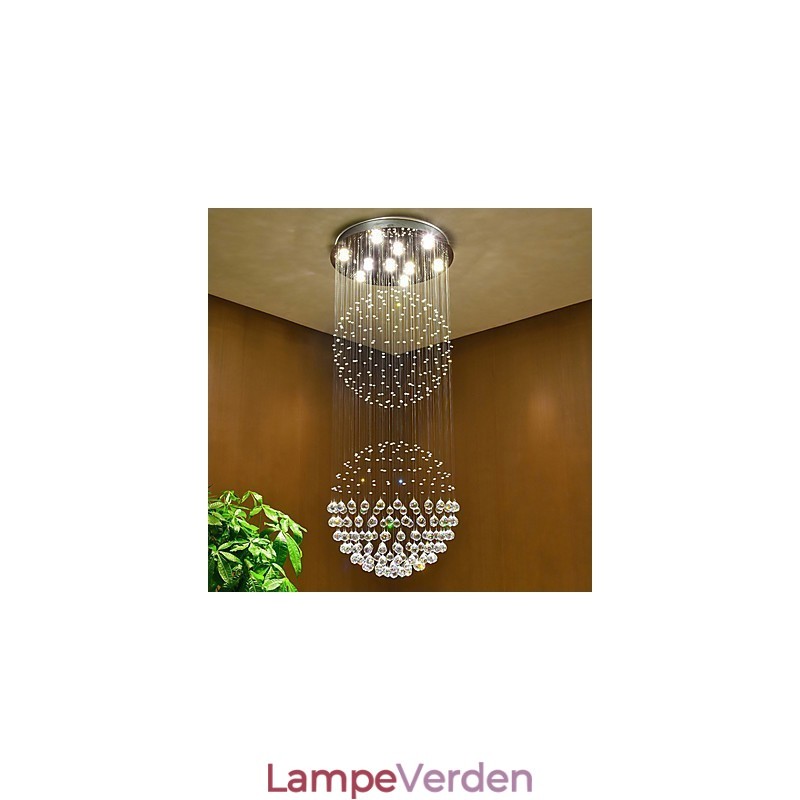 Krystal loft pendel lys indendørs lysekrone hjemme hængende belysning lamper armaturer