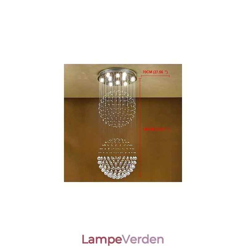 Krystal loft pendel lys indendørs lysekrone hjemme hængende belysning lamper armaturer