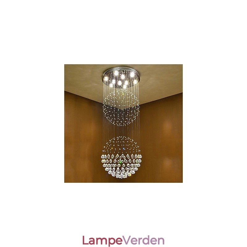 Krystal loft pendel lys indendørs lysekrone hjemme hængende belysning lamper armaturer