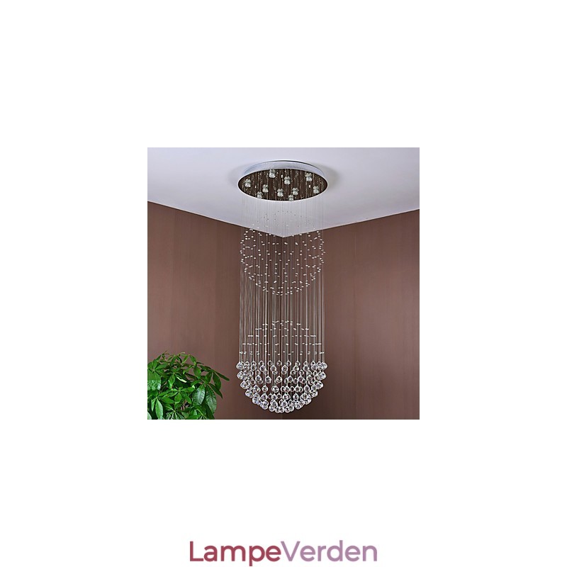 Krystal loft pendel lys indendørs lysekrone hjemme hængende belysning lamper armaturer
