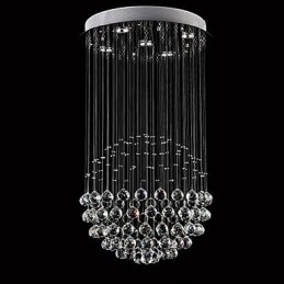 Moderne moderne traditionel klassisk rustik Lodge Vintage Country Island Crystal galvaniseret metal pendel
