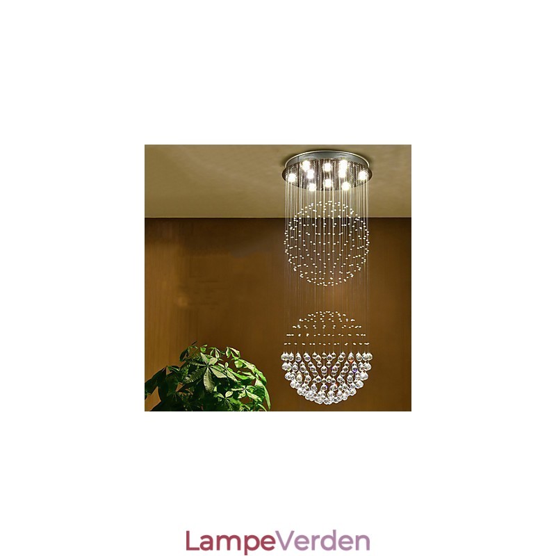 Krystal loft pendel lys indendørs lysekrone hjemme hængende belysning lamper armaturer