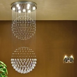 Krystal loft pendel lys indendørs lysekrone hjemme hængende belysning lamper armaturer