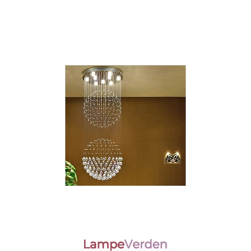 Krystal loft pendel lys indendørs lysekrone hjemme hængende belysning lamper armaturer