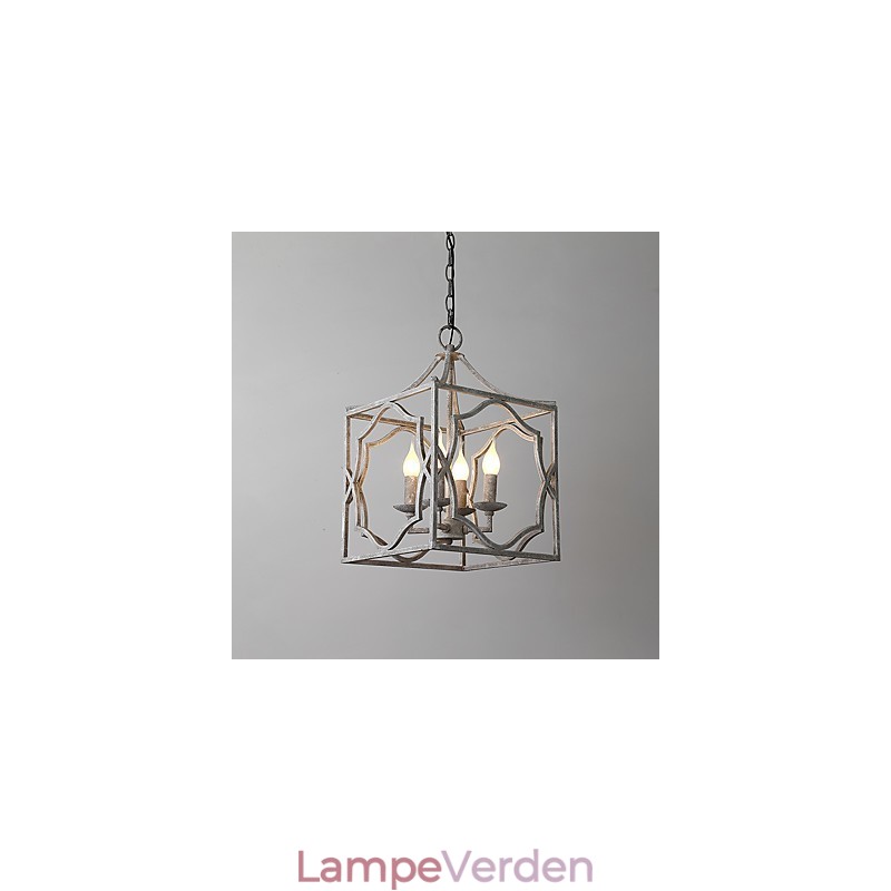 Vintage Metal Amercian Industriel Loft maleri Farve Europæisk lysekrone Lampe Indendørs dekorere Pendel Lampe