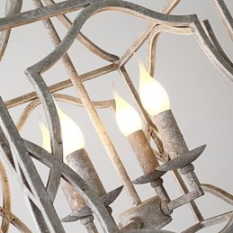 Vintage Metal Amercian Industriel Loft maleri Farve Europæisk lysekrone Lampe Indendørs dekorere Pendel Lampe