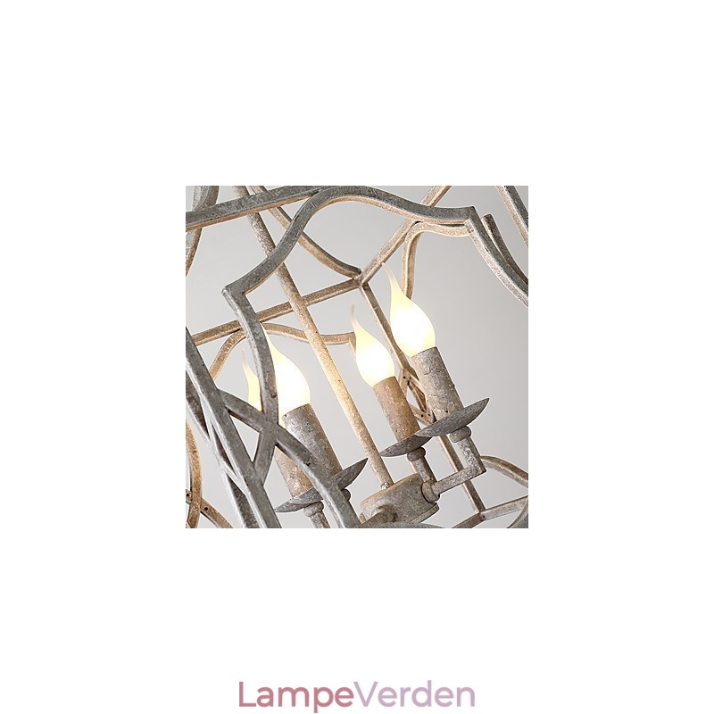 Vintage Metal Amercian Industriel Loft maleri Farve Europæisk lysekrone Lampe Indendørs dekorere Pendel Lampe