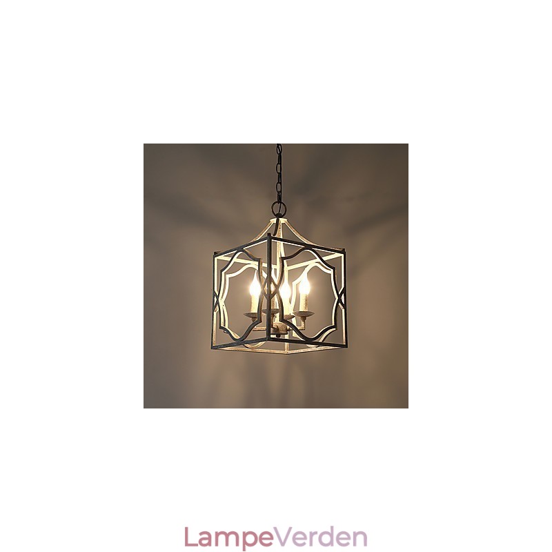 Vintage Metal Amercian Industriel Loft maleri Farve Europæisk lysekrone Lampe Indendørs dekorere Pendel Lampe