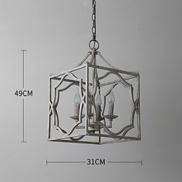 Vintage Metal Amercian Industriel Loft maleri Farve Europæisk lysekrone Lampe Indendørs dekorere Pendel Lampe