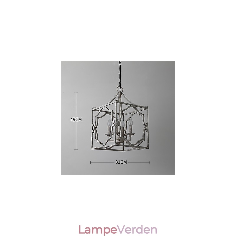 Vintage Metal Amercian Industriel Loft maleri Farve Europæisk lysekrone Lampe Indendørs dekorere Pendel Lampe