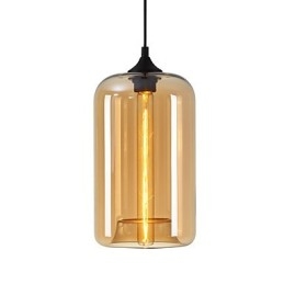 Flaskedesign vedhæng 1 lys minimalistisk jernmaleri