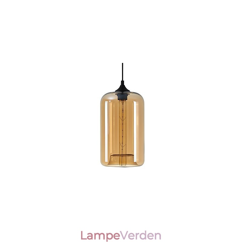 Flaskedesign vedhæng 1 lys minimalistisk jernmaleri