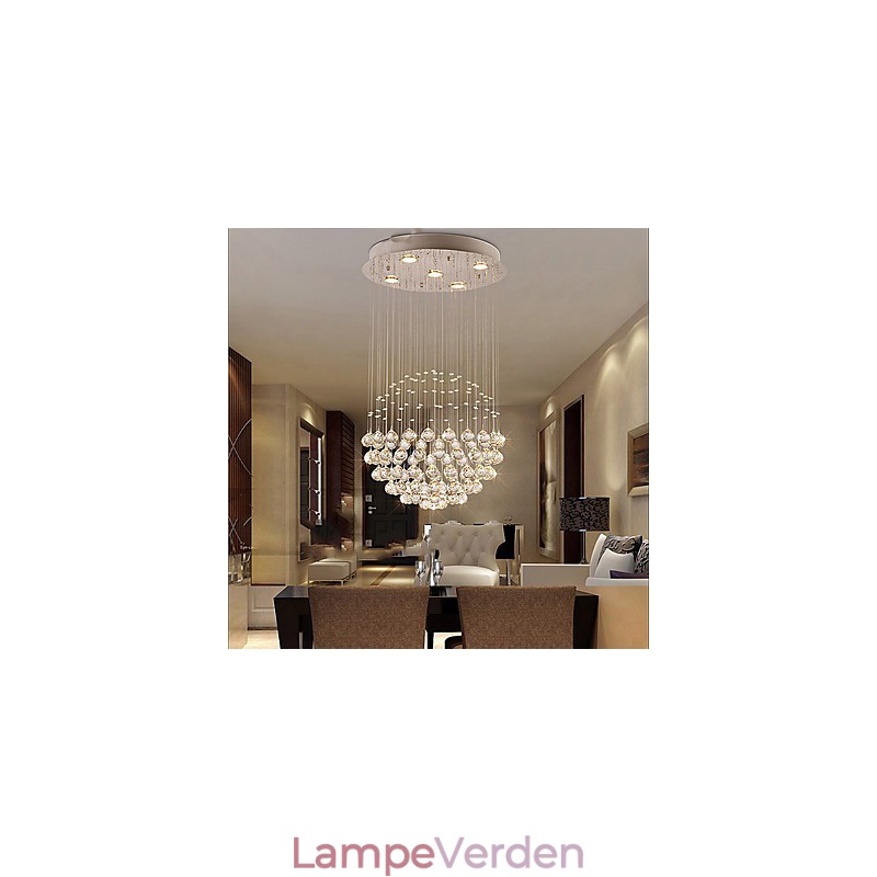 Moderne moderne traditionel klassisk rustik Lodge Vintage Country Island Crystal galvaniseret metal pendel