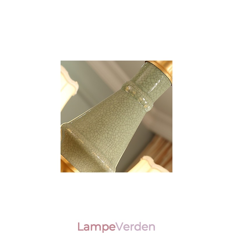 Alle kobber lysekrone Jade dekorative lysekrone