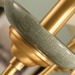 Alle kobber lysekrone Jade dekorative lysekrone