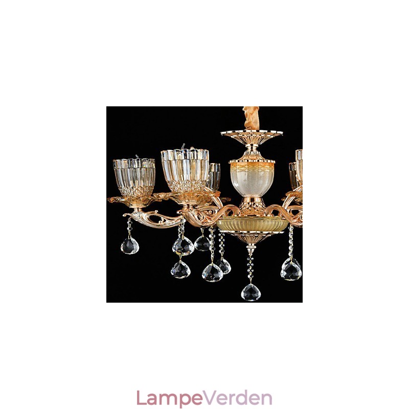 Moderne moderne traditionel klassisk zinklegeringsfunktion til Crystal Mini Style metal pendellampe