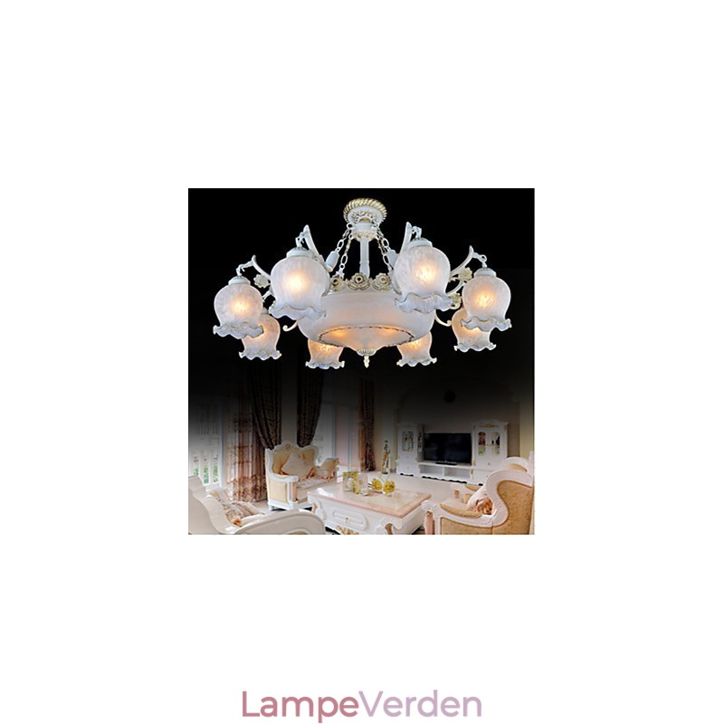 Lysekrone Hvid European Retro Classic