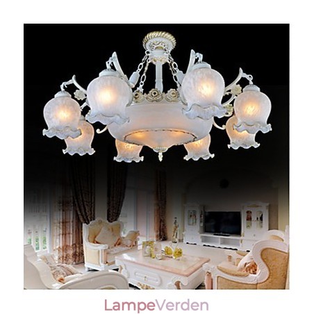 Lysekrone Hvid European Retro Classic Lysekrone Hvid European Retro Classic