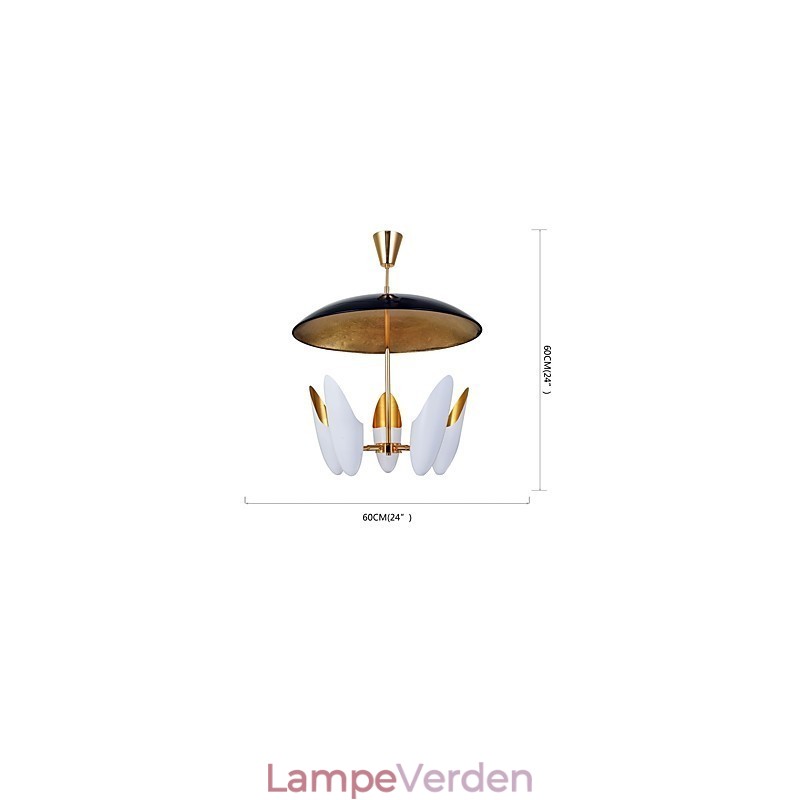 5 lys lysekrone kort kunst moderne moderne pendel