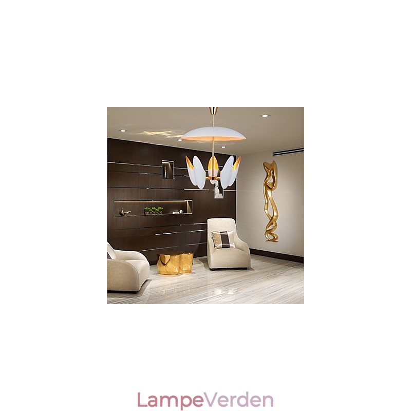 5 lys lysekrone kort kunst moderne moderne pendel