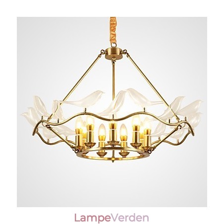 Moderne moderne messingfunktion til designere metallysekrone Moderne moderne messingfunktion til designere metallysekrone