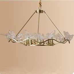 Moderne moderne messingfunktion til designere metallysekrone