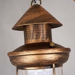 Rustik Lodge Globe Vintage Retro Country maleri funktion til Mini Style Designere Metal lysekrone