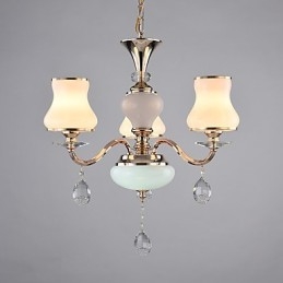 Moderne moderne galvaniseret funktion til Crystal Metal lysekrone
