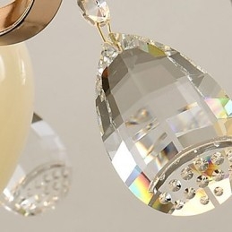 Moderne moderne galvaniseret funktion til Crystal Metal lysekrone