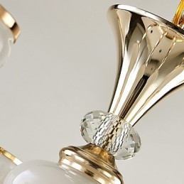 Moderne moderne galvaniseret funktion til Crystal Metal lysekrone