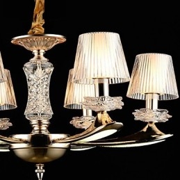 Moderne moderne traditionel klassisk zinklegeringsfunktion til Crystal Mini Style metal pendellampe