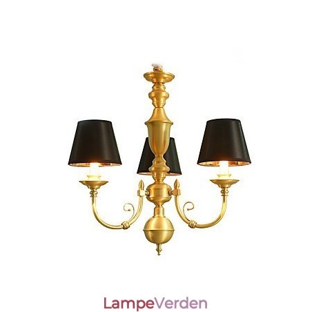Lysekrone Traditionel klassisk country messing funktion til Mini Style Metal 3 pærer Lysekrone Traditionel klassisk country messing funktion til Mini Style Metal 3 pærer